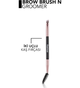 İki Uçlu Ergonomik Kaş Şekillendirme & Boyama Fırçası