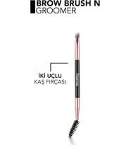 İki Uçlu Ergonomik Kaş Şekillendirme & Boyama Fırçası