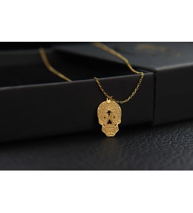 Elegant Sugar Skull Necklace