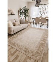 Kahverengi Halı Salon Halısı 6m2 200x300 Salon Halısı Makinede Yıkanabilir Kaymaz Taban Saçaksız Halı
