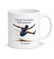 Uzun Atlamacıya Havada Asılı Kalan Milisaniyeler Atletizm Kupa Bardak Hediye