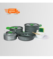 Orcamp OUT-1050 Outdoor Yemek Kapları -4'lü Kamp Tencere Tava Çaydanlık Seti