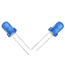Halmet Mantar Led 5mm Mavi