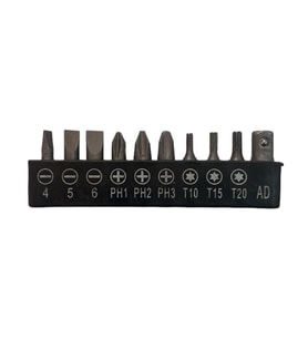 BİTS UÇ SETİ 25mm 10 PARÇA YILDIZ/DÜZ/TORX