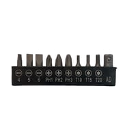 BİTS UÇ SETİ 25mm 10 PARÇA YILDIZ/DÜZ/TORX
