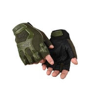 Mechanix Yarım Parmak Eldiven- Taktik Destekli Kadın&Erkek unisex Eldiven (Haki)