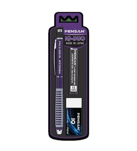 Pensan IQ-DUO Versatil Kalem Seti 0.7 mm Mor 