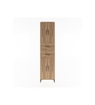 Hyperion Dolap 3 Raflı 2 Çekmeceli 4 Kapaklı 60x44x243 Çam-Çam