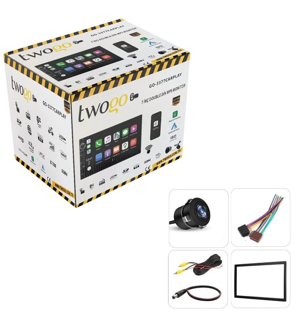 Twogo Go-3377 Android Double Teyp 7 İnç 4x60 Watt Carplay