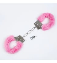 LilituShop Fetish Fantezi Pembe Metal Kilitli Kelepçe