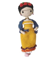 Sarı Frida Bebek Amigurumi Organik Oyuncak