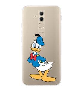 Huawei Mate 20 Lite  Kamera korumalı Kapak Donald Duck Tasarımlı  Şeffaf Kılıf