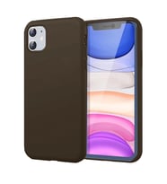 iPhone 11 Kılıf First Silikon - Kahverengi