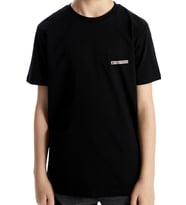 Rakerplus Siyah %100 Pamuk Unisex Kısa Kollu Çocuk Tişört