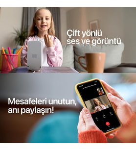 Lexroo Ev Kamerası (Ekranlı) 2.5K 4MP Mobil Kontrol WiFi 360° Hareket Takip Bebek Kamerası X7208