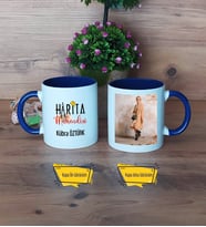 Harita Mühendisi Kupa Bardak Lacivert Fotoğraflı Mühendisler Günü Hediyesi
