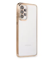 Galaxy A33 5G Kılıf Lensli Silikon - Gold