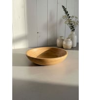 Ahşap Kestane Ağacı Sunum Kasesi, Sunumluk, 20 cm