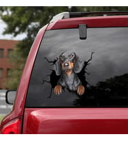 Arka Cam Sevimli Köpek  Sticker Yapıştırma 17cm A1