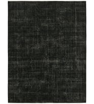 Gri Halı Vintage Stil Modern Salon Halısı El Dokuma Pamuk Yün Karışımlı Melanje Görünüm