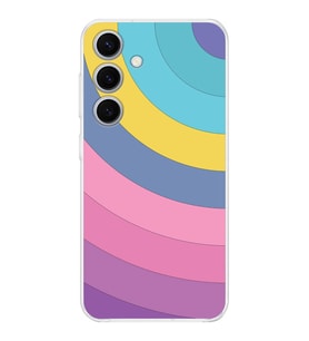 PrintiFy Samsung S24 Plus Uyumlu Kamera Korumalı Renk Cümbüşü B Tasarımlı Şeffaf Silikon Kılıf