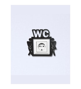 Metal Dekoratif Tuvalet Priz Çerçevesi Wc Dekoratif Priz Çerçevesi Priz Kenarı