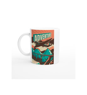 Macera Dolu Retro Uçak Kupa