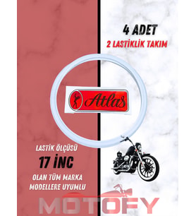 ATLAS 17 İNC BEYAZ LASTİK YANAĞI TAKIMI (2 LASTİK İÇİN)