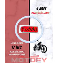 ATLAS 17 İNC BEYAZ LASTİK YANAĞI TAKIMI (2 LASTİK İÇİN)