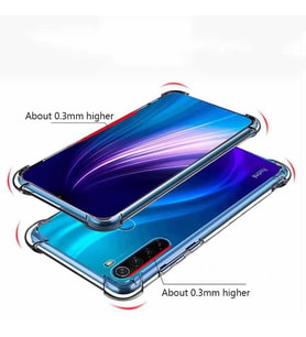 Xiaomi Redmi Note 8 Kılıf Şeffaf Nitro Anti Shock Kapak (Renksiz)