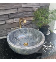 Sipahi Marble Gri Mermer Çanak Lavabo