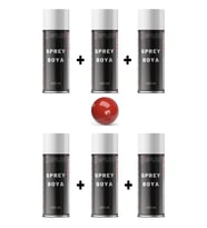 6 Adet Ral 3000 Ateş Kırmızı Sprey Boya 400 Ml.