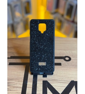 Redmi Note 9 Pro 4G Uyumlu Taş Desenli Silikon Yumuşak Kılıf (Siyah)