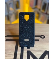 Redmi Note 9 Pro 4G Uyumlu Taş Desenli Silikon Yumuşak Kılıf (Siyah)