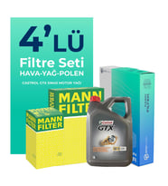 MANN Alfa Giulietta 1.4 TB Filtre Bakım Seti Castrol Motor Yağlı (2010-2018) 4 Lü