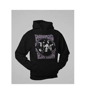 Paranoid Black Sabbath Baskılı Unisex Oversize Rock Metal Hoodie