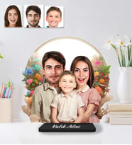 Kişiye Özel Aile Model Ahşap Biblo-74