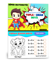 Okul Öncesi ve Birinci Sınıflar Süper Matematik (TOPLA-ÇIKAR-BOYA)
