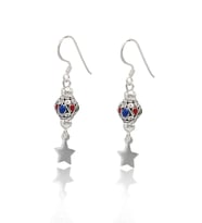 Yıldız Yöresel Desen 925 Ayar Gümüş Kadın Küpe 201022864