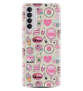 Oppo Reno 4 Pro Kılıf Resimli Desenli Baskılı Silikon Kılıf Donut Flamingo 1415