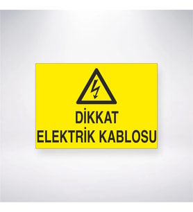 Dikkat Elektrik Kablosu