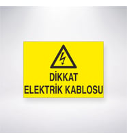 Dikkat Elektrik Kablosu
