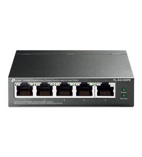 TP-LINK 5-PORT 65W 4-PORT POE TL-SG105PE GIGABIT YÖNETİLEBİLİR POE SWITCH