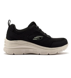 Skechers Fashion Fit Air Cooled Memory Foam Sneaker Hafızalı Taban Kadın Günlük Spor Ayakkabı Siyah
