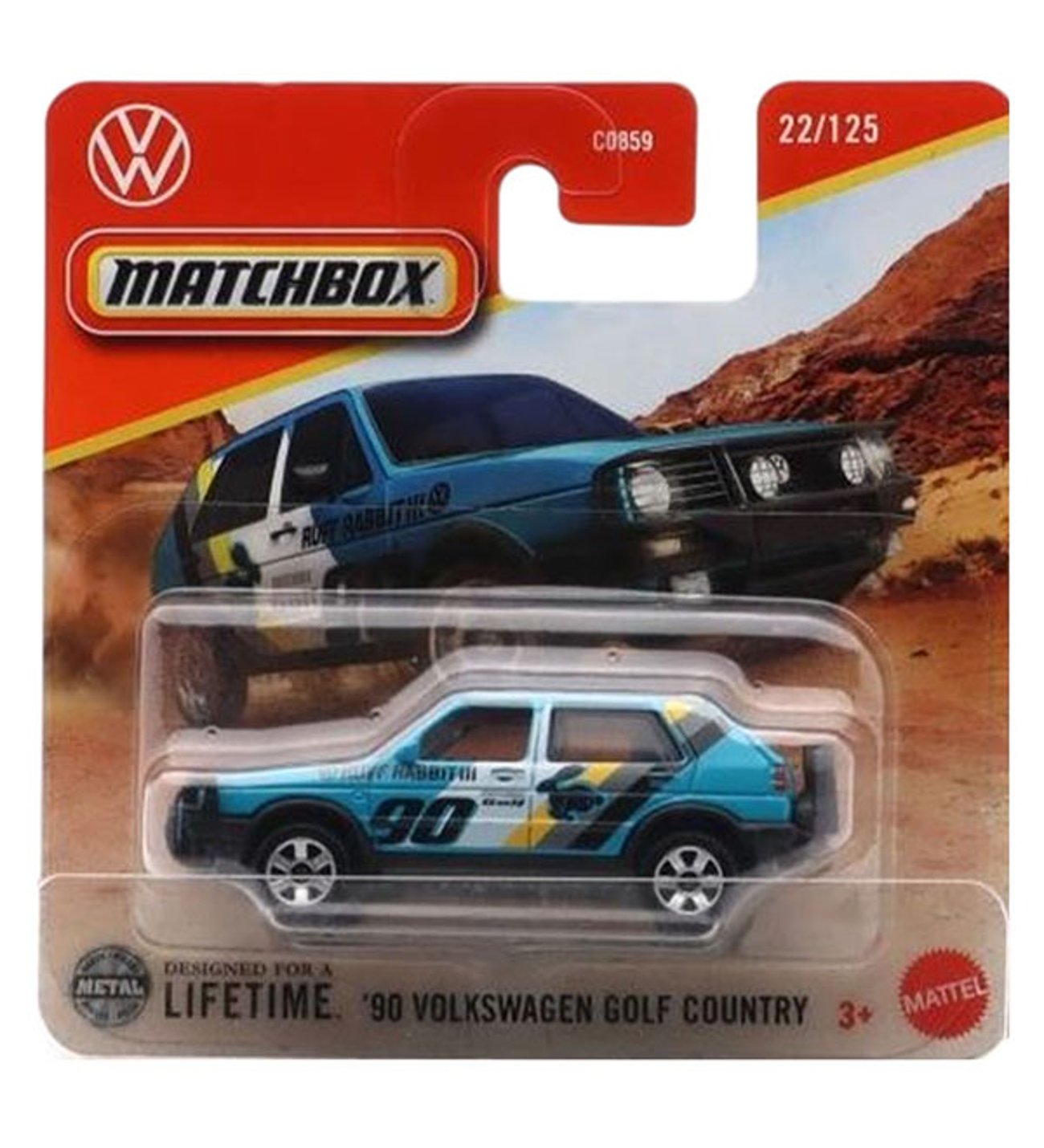 Matchbox - '90 Volkswagen Golf Country - Mavi (1/64) 2025 Üretim
