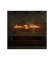 Love My Tattoo Yazılı Neon Tabela