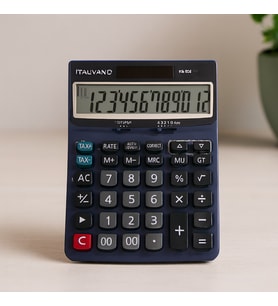 12 Haneli Hesap Makinesi - 100 İşlem Geri Çağırma