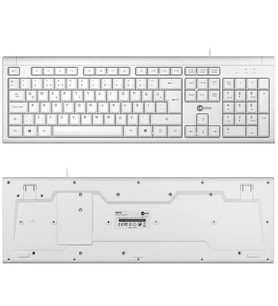 Lecoo KB101 USB Kablolu Beyaz TÜRKÇE Q Klavye