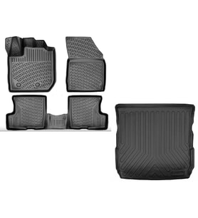 Rizline Dacia Duster 4x4 2023 Sonrası Uyumlu 3D Havuzlu Paspas + Bagaj Havuzu Set
