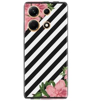 Infınix Note 30 Kılıf Resimli Desenli Baskılı Silikon Strip Flowers 2 1409